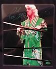 Ric Flair autograph 8x10 green robe image with COA