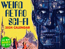 Weird Retro Sci-Fi Sci Fi 2024 Monthly Calender SciFi Wall Calendar