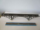 Vintage Built N Scale Long Girder Arched Bridge Building For Train Layout