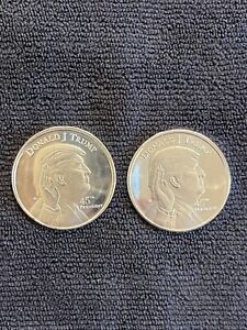 2 President Donald Trump 1 oz .999 Silver Coin Swearing in 45th Encapsulated