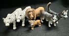 Schleich Wild Animal Figures Zoo Lot 6 - White Tiger Wolf Big Cats Germany