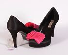 Raniarose Black Satin Dressy Platform Heels Shoes Sz 8 US / 38 EU NWOB