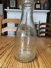 Vintage 1938 Sanitary Milk Co Dairy Glass Bottle Quart Sewickley PA Pennsylvania