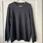 CLUB ROOM 100% Cashmere Luxury Pullover Sweater Long Sleeve Sz Large Gray