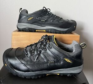 Men’s KEEN Utility Tucson Low Steel Toe Work Shoe Leather Slip Resistant EUC 9.5