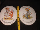 VINTAGE 1975 HOLLY HOBBIE  WALL PLAQUE LOT OF 2   (HH9).