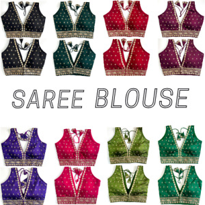 Saree Blouse Readymade Designer Sari Choli Indian Party Wear Bollywood Dress