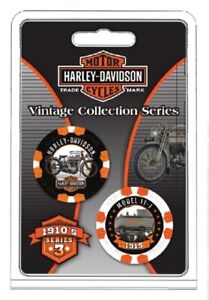 Harley-Davidson Vintage Series 3 - 1915 Model 11-J Collectible Poker Chips