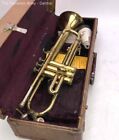 Vintage Holton Gold Brass Musical Instrument Trumpet With Hard Case