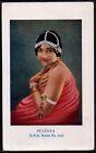 BJ166 ARTIST STAGE STAR SULTANA INDIAN ACTRESS SILENT MOVIE JEWELRY Tinted PHOTO