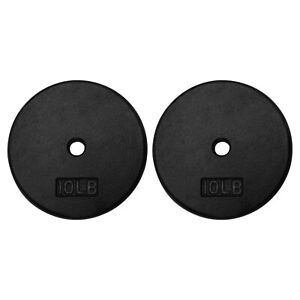 A2ZCARE Standard  Weight Plates 1-Inch Center-Hole for Dumbbells - set of 2