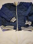 vintage mens reversible Jacket XL Blue And White New Old Stock