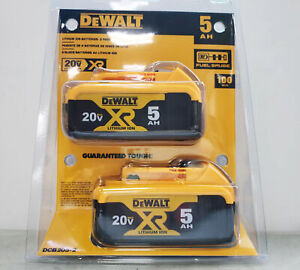 2PCS DEWALT DCB205 20V Max XR 5.0Ah Li-ion Power Tool Battery Original genuine S
