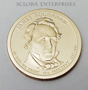 2010 S James Buchanan Presidential  *PROOF* Dollar Coin **FREE SHIPPING**