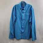 Under Armour Armourvent Fishing Woven Blue Button Front Shirt Size 2XL 42524-772