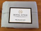 King Flat Sheet ONLY Hotel 800 Thread Silver Gray New
