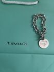 Tiffany & Co. “Return to Tiffany”Round Tag Charm Bracelet 925 Silver