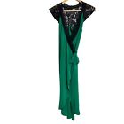 Aum Couture green lace detail wrap dress Size Medium