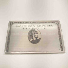 American Express AMEX Platinum card Metal card type mirror 1 sheet No Box F/S