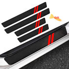 4pcs For Dodge Charger Accessories Red Car Door Sill Plate Cover Step Protectors (For: 2021 Dodge Charger GT 3.6L)