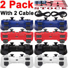 2x Wireless Bluetooth Video Game Controller Pad For Sony PS3 Playstation 3 USA