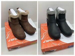 JSport Women's Norway Faux Fur All Tera Ankle Boots NIB Choose Size/Color