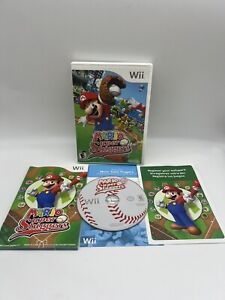 Mario Super Sluggers (Nintendo Wii, 2008) CIB W/ Case & Manual. Tested & Working