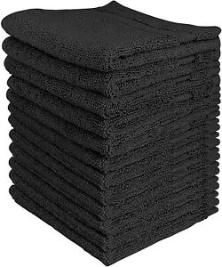 600 GSM 12 Pack Premium Cotton Washcloth  Set 12 x 12 Inches Utopia Towels