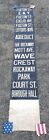 NYC SUBWAY ROLL SIGN NYCTA R-16 BMT IND BROOKLYN NY 1956-58 ENY AQUEDUCT COURT