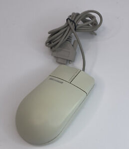 Vintage Microsoft Serial 2.0A Comfort 2 Button Mouse 50674 Db9 Genuine Rare