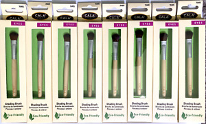 (Lot of 8)  CALA Shading Eyeshadow Brush 76405 Bamboo Handle