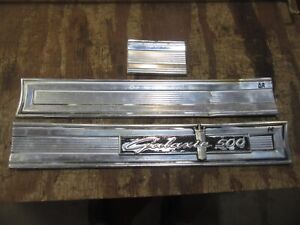 1964 Ford Galaxie 500 4 door sedan exterior rear trunk panel trim molding pieces (For: More than one vehicle)
