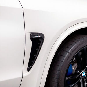 Side Wing Fender Trims X5 M Carbon Fiber Air Flow Vents for 14-18 BMW X5 X5M F85 (For: 2017 BMW)