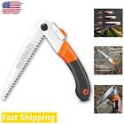 Compact Folding Saw with 8-Inch SK-5 Steel Blade for Camping and Wood Pruning