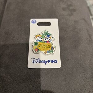 Disney Parks Pin - Caribbean Beach Resort Mickey & Minnie Tropical Pradise