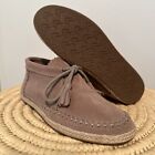 Toms Women's Size 8 Palmera Chukka Shoes Moccasin Suede Tan with Tassels New