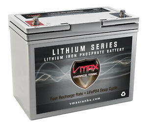 VMAX LFP22-1255 Lithium 12V 55AH Battery 704Wh for AC/DC Inverter 15.5LBS