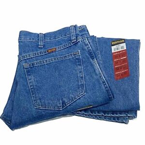 Lot Of 2 Pairs Rustler Regular Fit  Jeans Mens 34x30 Medium Wash Straight Leg