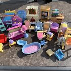 Fisher Price Loving Family Lot People Figures Furniture Mixed Dollhouse Lot