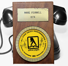 Telephone Company Collectible 1974 GTE Yellow Pages Sales Award Mini Wall Plaque