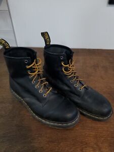 Doc Martens boots, mens size 12, black, used, in good condition.