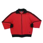 Vintage 60s 70s Adidas West Germany Trefoil Track Jacket Mens Size 4 Red Black