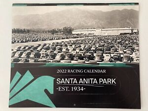 2022 Santa Anita Racetrack Monthly Calendar Differnt Photo each Month NEW