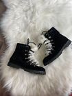Bearpaw Vanna black suede ankle boots size 10