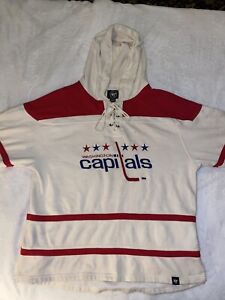 Men's '47 Washington Capitals Lacer Pullover Jersey Hoodie