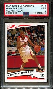 2006 TOPPS McDONALD'S ALL AMERICAN #B19 KEVIN DURANT RC PSA 9