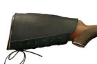 Real Leather Rifle Buttstock Protection Cover Butt Stock Holder Suede Cheek Rest
