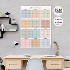 2025 Wall Calendar | 2025 Large Wall Planner | Annual Planner | Yearly Planner