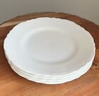 4 Vintage SCIO Pottery ‘Ransom’ Cream  Scalloped 9 3/8” Dinner Plates