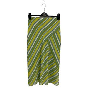 Lane Bryant women's straight skirt striped lined green pull on size 18/20